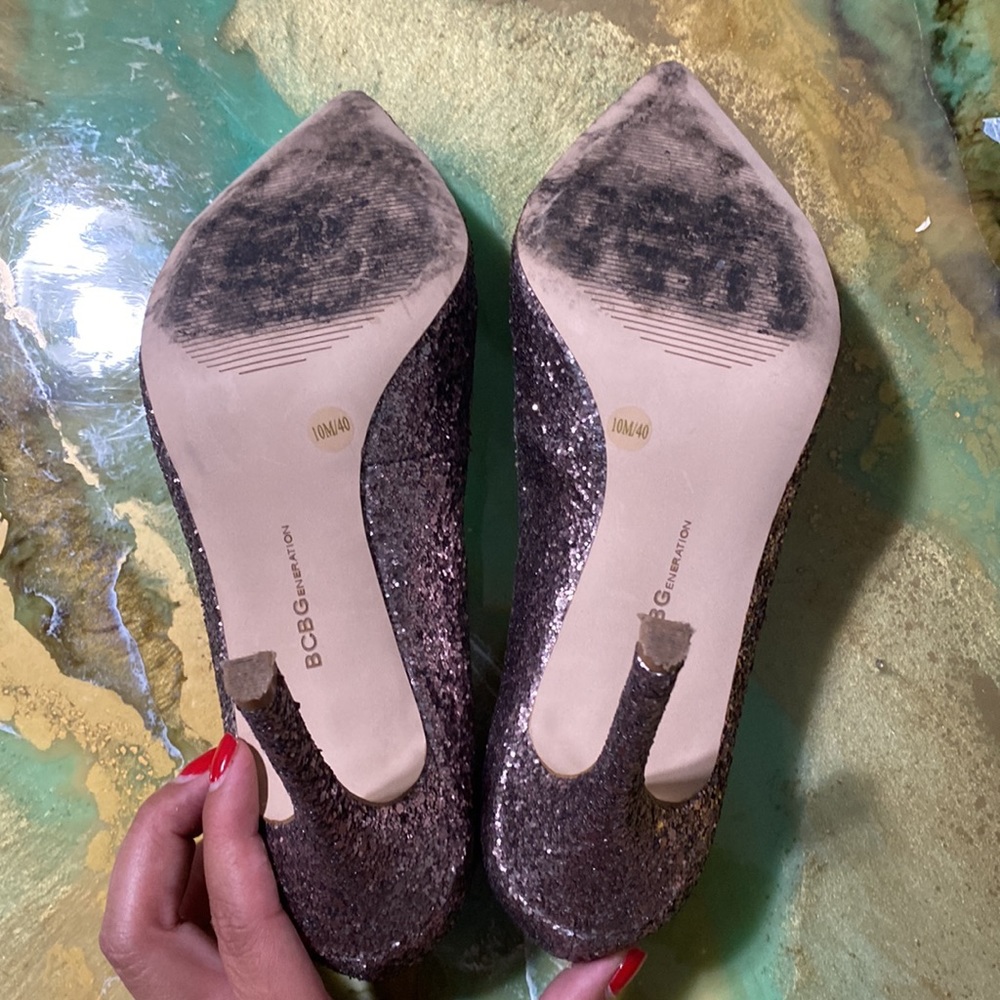 Bcbgeneration “Treasure 2” Matte Glitter Pumps - image 8